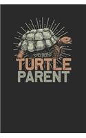 Turtle Parent: Turtles Notebook, Graph Paper (6 x 9 - 120 pages) Animal Themed Notebook for Daily Journal, Diary, and Gift