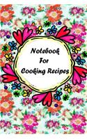 Notebook For Cooking Recipes