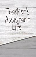 Teacher's Assistant Life: Personalized Rustic Isometric Dot Notebook 120 Pages 6x9