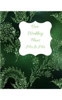 Our Wedding Plans MR & MR: Lgbt Wedding Planner for MR & Mr. Complete Guide to Help Both Grooms Organize Their Big Day. Emerald Green Sparkly Cover Design