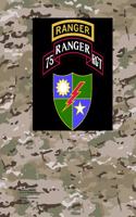 75th Ranger Regiment 8.5 X 11 200 Page Lined Notebook