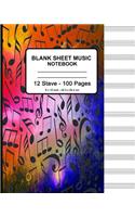 Blank Sheet Music Notebook