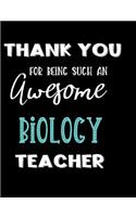 Thank You Being Such An Awesome Biology Teacher
