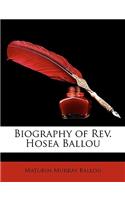 Biography of REV. Hosea Ballou