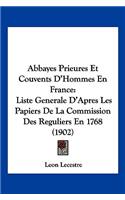 Abbayes Prieures Et Couvents D'Hommes En France
