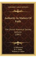 Authority in Matters of Faith