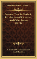 Sonnets, Tour To Matlock, Recollections Of Scotland, And Other Poems (1825)