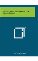 Instruction for Tests in the Armed Forces: (English)