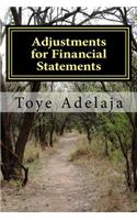 Adjustments for Financial Statements