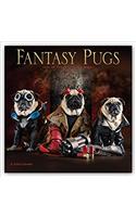 Fantasy Pugs 2018 Wall Calendar