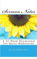 Sermon Notes