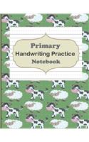Primary Handwriting Practice Notebook: Handwriting Notebook With Dotted Lines, Dotted Mid-Line Notebook, Handwriting Printing Book, Blank Writing Book for Kindergarten, Preschool to K3 St(23 Writing Exercise)