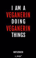 Notizbuch für Veganerin