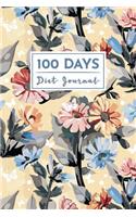 100 Days Diet Journal: A Food Diary and Tracker Notebook for Weight Loss, Fitness & More