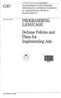 Programming Language: Defense Policies and Plans for Implementing ADA
