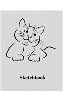 Sketchbook: : 8.5 X 11 Size Fat Cats -Sketchbook Journal White Unruled Drawing Paper -120 Pages, Durable Soft Cover - For Artists and Students