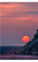 Sunset in Greece Journal: 150 Page Lined Notebook/Diary