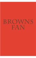 Browns fan: A sports themed unofficial NFL notebook to show your team pride