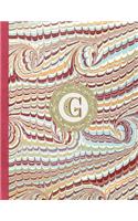 Monogrammed Planner 2019 Personalized Initial Letter G: 12 Months Week to two-page monogram Diary 140 pages 8.5 x 11 with Contacts - Password - Birthday lists(2019 Weekly Planner Organizer Diary Journal)