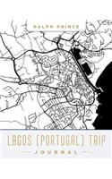 Lagos (Portugal) Trip Journal: Lined Travel Journal/Diary/Notebook with Lagos (Portugal) Map Cover Art