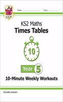 KS2 Year 5 Maths Times Tables 10-Minute Weekly Workouts