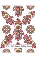 2019-2021 Hamsa Monthly Planner: 36 Months Pretty Simple Planner Calendar - Get Organized. Get Focused. Take Action Today and Achieve Your Goals