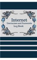 Internet Username and Password Log Book