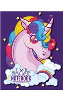 Notebook: Unicorn: Journal Dot-Grid, Graph, Lined, Blank No Lined: Book: Pocket Notebook Journal Diary, 120 pages, 8.5" x 10" (Blank Notebook Journal)