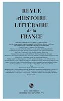Revue d'Histoire Litteraire de la France