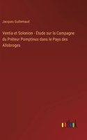 Ventia et Solonion - Étude sur la Campagne du Préteur Pomptinus dans le Pays des Allobroges