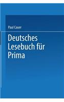 Deutsches Lesebuch Für Prima