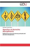 Aportes al derecho disciplinario