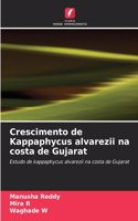 Crescimento de Kappaphycus alvarezii na costa de Gujarat