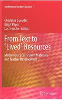 From Text to 'Lived' Resources