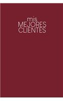 Mis mejores clientes: Cuaderno a completar para grabar conversaciones con (nuevos) clientes - Motivo: Rojo