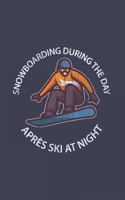 Snowboarding During The Day Après Ski At Night