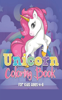 Unicorn Coloring Book For Kids Ages 4-8