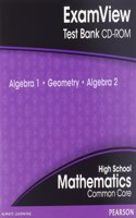 High School Math 2012 Common-Core Algebra 1/Algebra 2/Geometry Examview CD Grade 8/9
