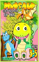 Dinosaur Coloring Book for Kids Ages 3-5