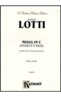 Lotti Mass In C (Student's) V