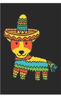 Jack Russell Terrier Notebook 'Cinco De Mayo' - Gift for Dog Lovers - Jack Russell Terrier Journal