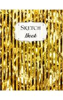Sketch Book: Gold Sketchbook Scetchpad for Drawing or Doodling Notebook Pad for Creative Artists #8