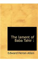 The Lament of Baba Tahir