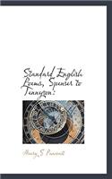 Standard English Poems, Spenser to Tennyson