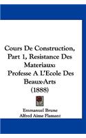 Cours de Construction, Part 1, Resistance Des Materiaux