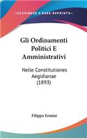 Gli Ordinamenti Politici E Amministrativi