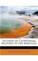 Records of Chippenham Relating to the Borough