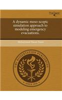 A Dynamic Meso-Scopic Simulation Approach to Modeling Emergency Evacuations