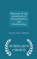Memories of the Arbuthnots of Kincardineshire and Aberdeenshire - Scholar's Choice Edition: (English)