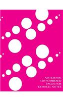 Notebook 120 numbered pages for Cornell Notes